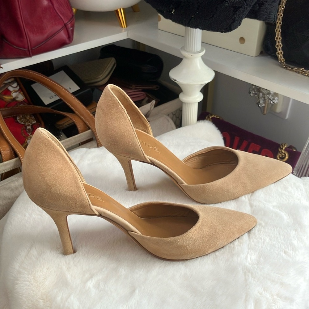 Vince Tan Suede Heels - Picture 4 of 7